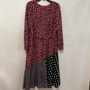PAPER PARACHUTE MIXED‎ BOTANICAL POLKA DOT MAXI DRESS NWT SIZE L